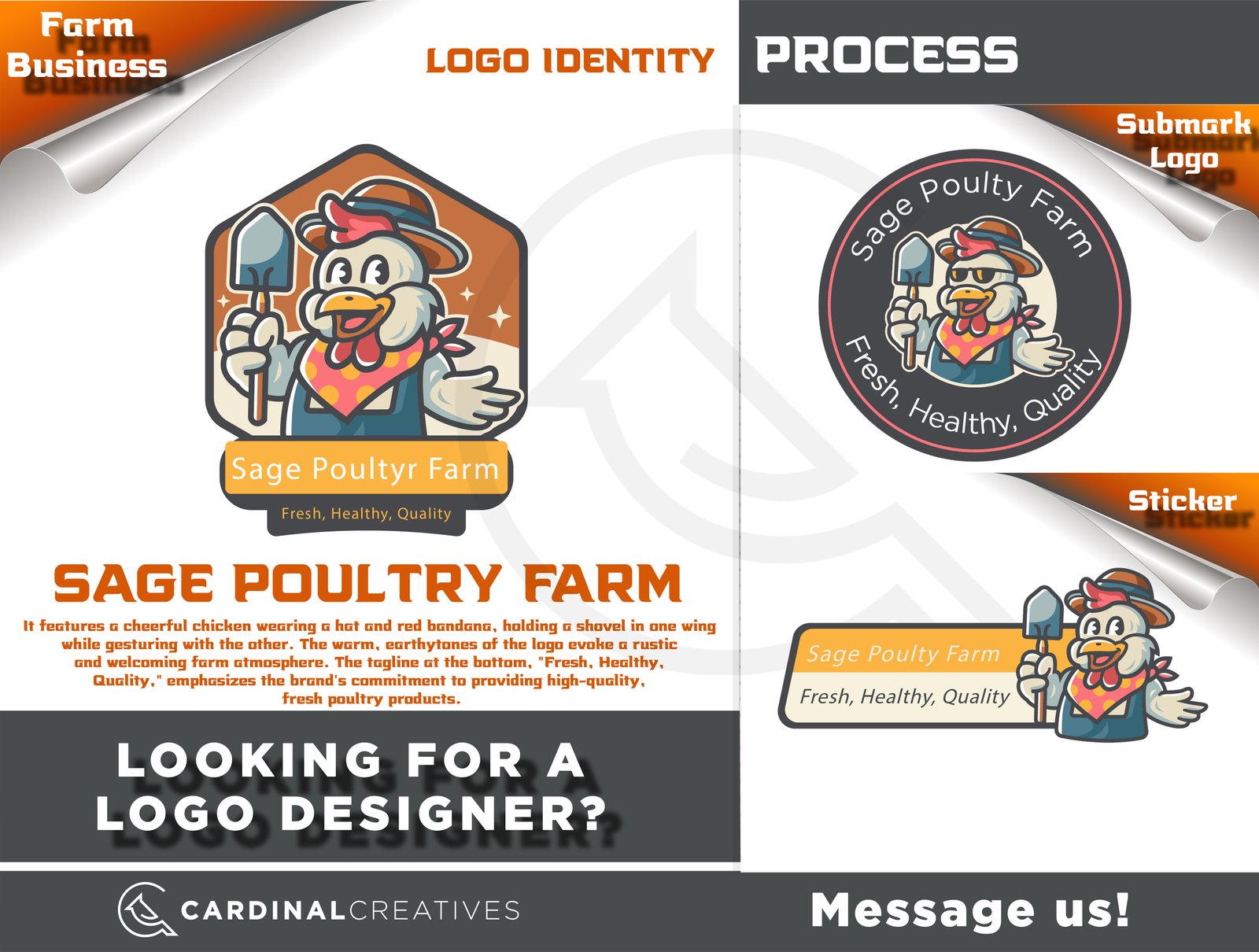 Sage Poultry Farm Logo Design